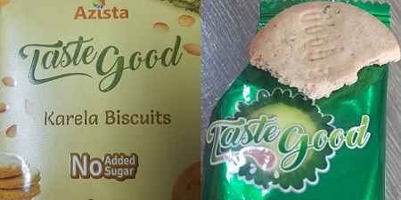 Low calorie karela biscuit with no sugar