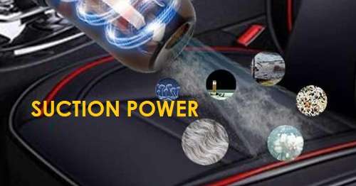 Car vacuum cleaner suction power